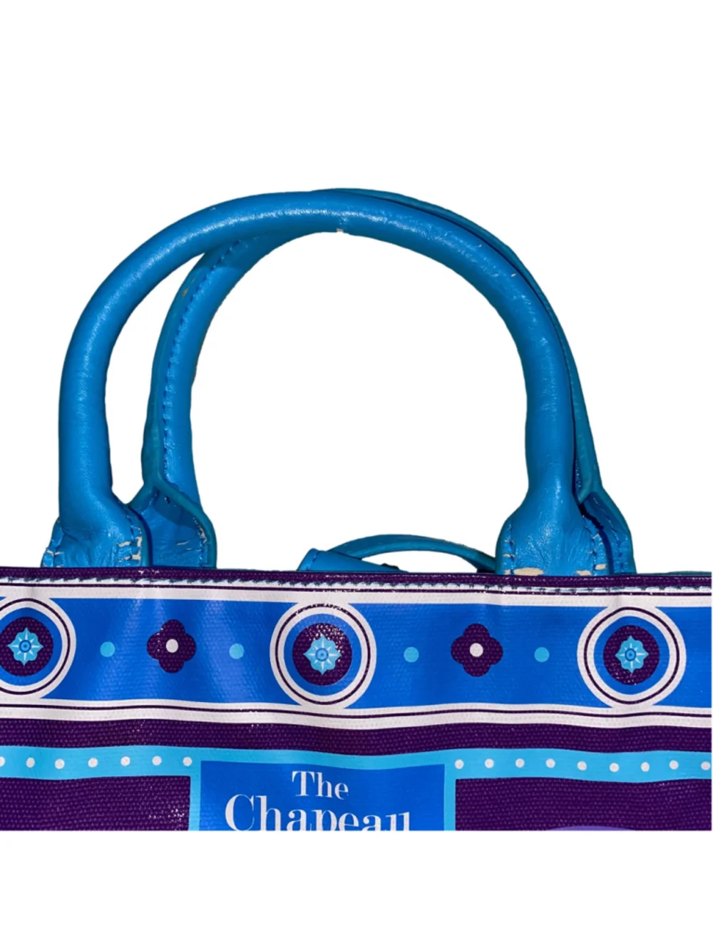 Women's Disney Parks The Chapeau Tote Handbag 12” Across Blue Purple